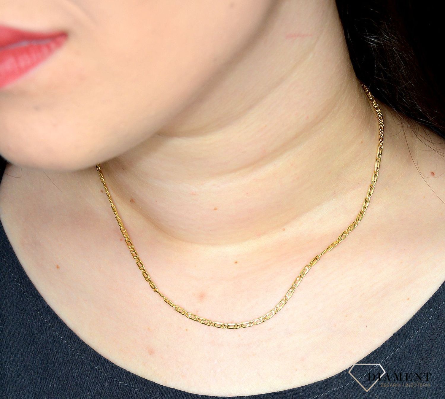 Złoty łańcuszek 585 ciekawe ogniwka 2,5 mm DIA-LAN-3146-585 2,5mm (1).jpg